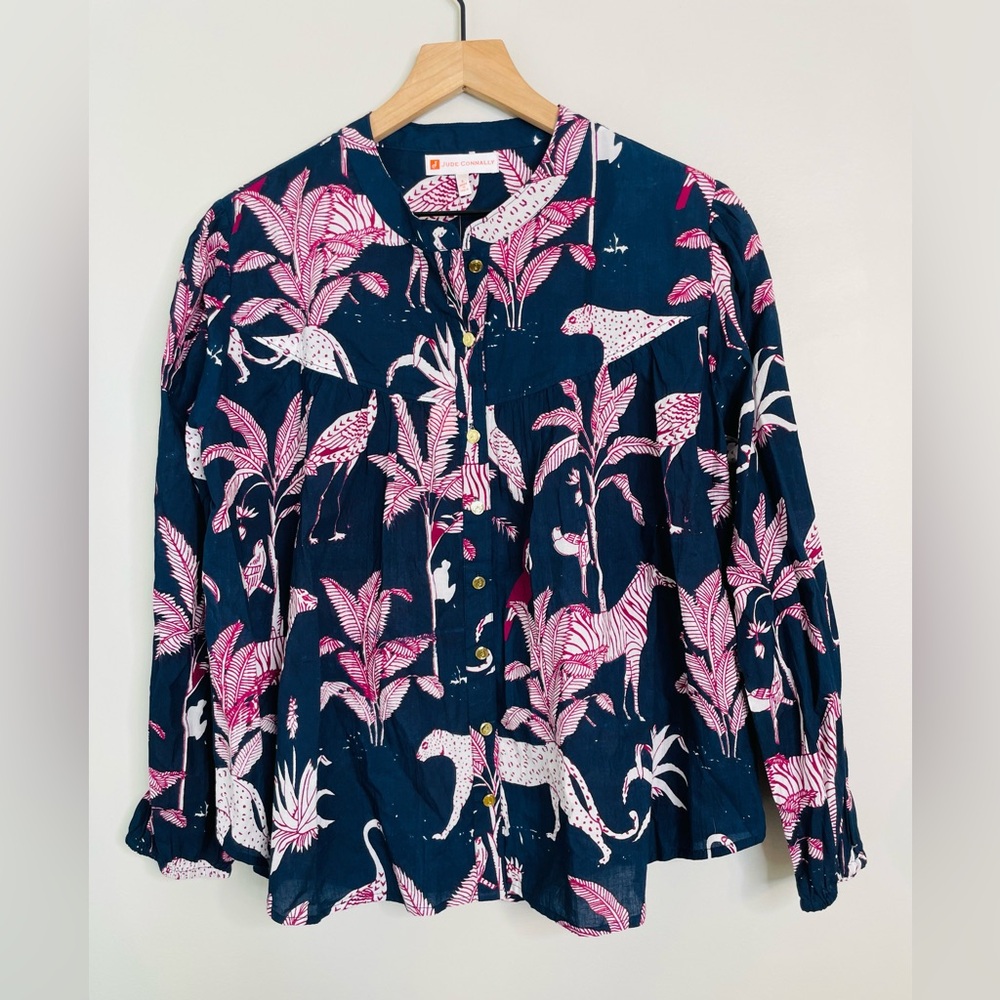 NWT Jude Connally Lorraine Pullover Top in Safari Print - Picture 3 of 11